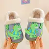 Pantuflas Infantiles Otoño Invierno Nuevo Estilo Unisex Niños Desmontables Interiores Hogar Impermeables Antideslizantes Pantuflas de Invierno de Algodón para Niños