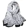 Novo Estilo Simples e Elegante Lenço de Seda Camélia com Toque de Luxo, Lenço de Chiffon para Proteção Solar e Decoração para Mulheres