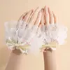 Mangas Falsas de Renda Lolita, Acessórios de Mão para Meninas Doces, Decoração de Pulso, Proteção Solar, Atacado Transfronteiriço