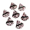 Esponja de Pó Triangular Estampa de Leopardo, Pó Solto de Veludo Cristalino, Pó Aéreo, Esponja de Maquiagem com Veludo Flocado, Esponja de Pó Finalizador, Disponível para Envio Internacional