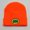 Nuevo Gorro de Punto Bordado de Rana de Amazon para Mujer Estilo Europeo y Americano Parpa el Rapero Hip-Hop Gorro Pullover Tendencia