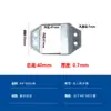 10 peças Conector Fivela de Fixação para Tubo Quadrado Base de Fixação para Poste Acessórios para Guarda-corpo Sem Solda Base de Ferro Galvanizado