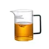 Tetera de Vidrio Resistente al Calor con Colador de Té Integrado, Infusor de Té en Forma de Media Luna, Jarra de Té de Moda, Separación de Agua y Té