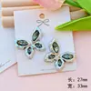 Mariposa de Diamante Acrílico Electrochapado Accesorios DIY Funda para Teléfono Celular Agujero Parche para Zapatos Pasador Material para Accesorios del Cabello