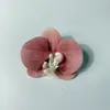 Cabeza de Flor Phalaenopsis Flor Artificial Falsa Hecha a Mano DIY Decoración de Pastel Inserto Caja de Boda Decoración de Pasador Material al por Mayor