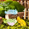 Dibujos animados lindos luminosos Oruga resina pequeños adornos Musgo micro paisaje jardinería bonsái decoración de paisaje accesorios