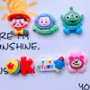 Brillante palabra OK tarjeta flor oso alienígena pasador cuerda para el pelo crema goma funda para teléfono material hecho a mano accesorios de resina