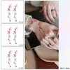 Xmxp Calcomanía de Tatuaje Temporal Colorida para Muñeca Brazo de Niña Mujer Impermeable Larga Duración Estilo Ins de Gama Alta Mismo Estilo que Xiaohongshu