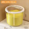 Cubo Sellado Multifuncional a Prueba de Insectos y Humedad de Gran Capacidad de Grado Alimenticio para Almacenamiento de Granos en Cocina Doméstica