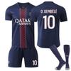 2526 Paris Não. 7 Mbappe No. 10Neymar Não. 30 Camisa Messi Home Infantil Uniforme de Futebol Camisa