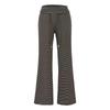 Pantalones Rectos de Tiro Alto Cepillados, Pantalones Rayados Estilo Perezoso, Pantalones Casuales para Mujer, Versátiles de Otoño, Sueltos de Pierna Ancha, Pantalones Largos, Modernos