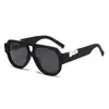 Gafas de Sol Tipo Aviador Retro Europeas y Americanas con Doble Puente, Sensación de Alta Gama, Moda Unisex, Tendencia, Protección Solar al Aire Libre Transfronteriza