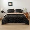 Juego de funda de edredón y fundas de almohada de tres piezas estilo hogar moderno para comercio exterior transfronterizo, juego de ropa de cama para camas individuales y dobles
