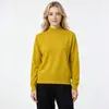 Comercio Electrónico Transfronterizo de Amazon Marca de Moda MAX Auténtico Mismo Estilo Color Sólido Cuello Medio Cuello Redondo Corte Holgado Suéter Tejido Mujer