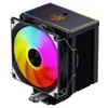 Disipador de CPU personalizado refrigerado por aire de 6 tubos, universal para AMD, controlado por temperatura, silencioso, iluminación ARGB, radiador de tubo de cobre para caja de computadora