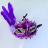 Sombrero de copa pequeño para adultos y niños, fiesta, mascarada, media cara, pluma, masónico, encaje, cuero, máscara lateral de plumas