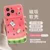 Funda de Verano para Teléfono con Soporte Adecuada para iPhone 17 Pro, Magnética para 16 Pro Max, Estilo Fresco para Funda de Apple 15, 14/13