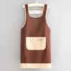 Delantal sencillo, moderno, resistente al agua y al aceite, para catering, ropa de trabajo especial, chaleco para cocina, hogar, cintura sucia para mujer