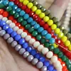 8-10 # Cuentas Planas de Cristal para Pulsera Hecha a Mano DIY Accesorios de Joyería Materiales Porcelana y Jade Cuentas Sueltas Fabricante Mayorista