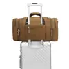 Bolsa de Viaje Transfronteriza Europea y Americana, Bolso de Mano de Lona, Bolso de Equipaje Cruzado, Bolsa de Viaje con Accesorio para Carrito, Gran Capacidad