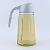 Olla de Vidrio para Verter Aceite con Apertura y Cierre Automático Sin Colgar Botella de Aceite Cocina Hogar Botella Dispensadora de Salsa de Soya Vinagre Gravedad Pequeña Olla de Aceite