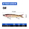 Fornecimento Transfronteiriço de Iscas Artificiais de Pesca Multi-Seção, Iscas de Natação Multi-Seção, Iscas Artificiais em Forma de Peixe Multi-Seção para Robalo e Lucio, Iscas Artificiais de Pesca