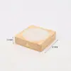 Luz de Noche Táctil de Madera DIY Base Acrílica Luminosa Luz de Noche de Madera de Caucho Base Luminosa LED Modelo de Carga