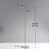 Tienda de ropa Nakajima, estante de exhibición de piso de acero inoxidable, estante de exhibición colgante plateado, tienda de ropa para hombres y mujeres, estante de exhibición de ropa colgante
