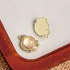 Pingente Casual de Liga de Zinco, Resina, Zircônia e Pérola Inlaid Sol e Lua Pingente DIY Pulseira Colar Acessórios de Joias