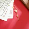 Cadena para Clavícula Shajin de Vietnam, Cadena Transfronteriza de Lujo Ligero con Flor de Cinco Puntas y Borla, Diseño Exquisito, Joyería de Larga Duración sin Decoloración