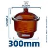 Aparelho de Secagem Laboratório-Tamanho Aspirador Placa Cerâmica Marrom Transparente Pote à Prova de Umidade Instrumento Químico Industrial Recipiente de Vidro para Secagem