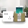 Caixa de armazenamento de telefone premium de parede, caixa de armazenamento de controle remoto de TV e ar condicionado, suporte para carregar telefone e organizador de pendurar