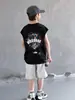 Ropa para Niños Traje de Verano sin Mangas para Niños Estilo Nuevo de Verano 2026 para Niños Mayores Chaleco Delgado Estilo de Verano para Niños Elegante