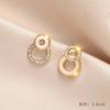 Aguja de Plata S925 Pendientes K-Style Simples Nicho Elegantes Personalizados para Mujer Nuevos Pendientes de Gama Alta Pendientes de Perlas al por Mayor