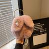 Bolsas de Pelúcia Outono e Inverno para Mulheres 2026 Novo Estilo Bolsa Transversal com Corrente de Pérola Popular Bolsa de Coelho de Pelúcia com Clipe de Mão