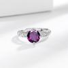 Anel de Abertura Novo Estilo Florescer Completo 2 Quilates para Mulheres Moissanite Imitação Grau D Anel de Noivado Proposta Banquete para Mulheres