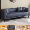 Sofá de Couro Pequeno para Apartamento Sala e Quarto, Estilo Moderno Simples para Apartamento de Aluguel, Apartamento de Três Pessoas, Área de Descanso, Duas Pessoas Estilo Italiano