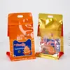 Bolsa Transparente para Empaque de Frutas Plástico Sello de Ocho Lados Autoadhesiva Bolsa de Pie Naranja Naranja Bolsa para Empaque de Alimentos de Conservación Fresca Personalización