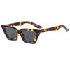 Gafas cuadradas geniales, especiales para gafas de sol angulares tipo ojo de gato, modernas y retro, con patas decorativas.