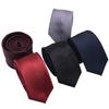 Corbata informal de negocios para hombre, estilo coreano, estrecha, de una docena, monocromática, de color sólido, 1200 pines, 6 cm, venta al por mayor de fábrica