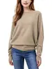 Bestseller Transfronterizo Europeo y Americano Top de Punto de Manga Murciélago Holgada Perezosa de un Hombro Comercio Exterior Suéter Nuevo Estilo Primavera Otoño Mujer