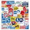 50 Adhesivos de Graffiti de Señal de Estacionamiento Japonesa de Venta Caliente Transfronteriza para Bicicleta, Coche, Casco, Adhesivos Impermeables al por Mayor