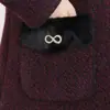 Madre de mediana edad Otoño Invierno Estilo Nuevo Chaqueta de Algodón Engrosada con Felpa Ropa Exterior Ropa para Mujeres de Mediana Edad y Mayores Chaqueta Acolchada de Algodón Cálida con Solapa Ropa de Algodón Mujer
