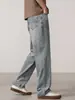 Ropa de Hombre Fengshe / Nuevo de Primavera Retro Americano Holgado Streetwear Pantalones de Pierna Ancha Jeans para Hombre Pantalones Rectos