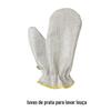 Artefato para Lavar Louça Luvas de Lavar Louça à Prova d'Água de Fibra de Bambu com Arame de Aço Pano de Arame para Limpeza de Panelas e Tigelas Luvas de Arame Prateado Espessadas