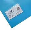 Bolsa para documentos azul, carpeta de una hoja, protector de archivo con apertura en forma de L