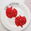 Amazon Cinta de costillas de golondrina Accesorios de lazo DIY Pasador Ropa Accesorios para el cabello de Navidad Hecho a mano