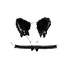Diadema linda de orejas de gato para mujer, accesorios de disfraz de Halloween, pasador de felpa, tocado, diadema nueva 2023
