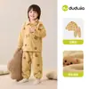 Conjunto de ropa de casa para niños Dudu, pijama infantil de otoño, conjunto térmico de dos piezas para niñas, ropa de otoño e invierno para bebés y niños pequeños