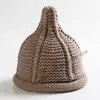 Sombreros de Lana Puntiagudos para Niños y Niñas Japoneses y Coreanos, Cálidos y a Prueba de Viento Tejidos para Padres e Hijos con Borde Enrollado, Gorros de Punto de Ida y Vuelta para Chupetes al por Mayor